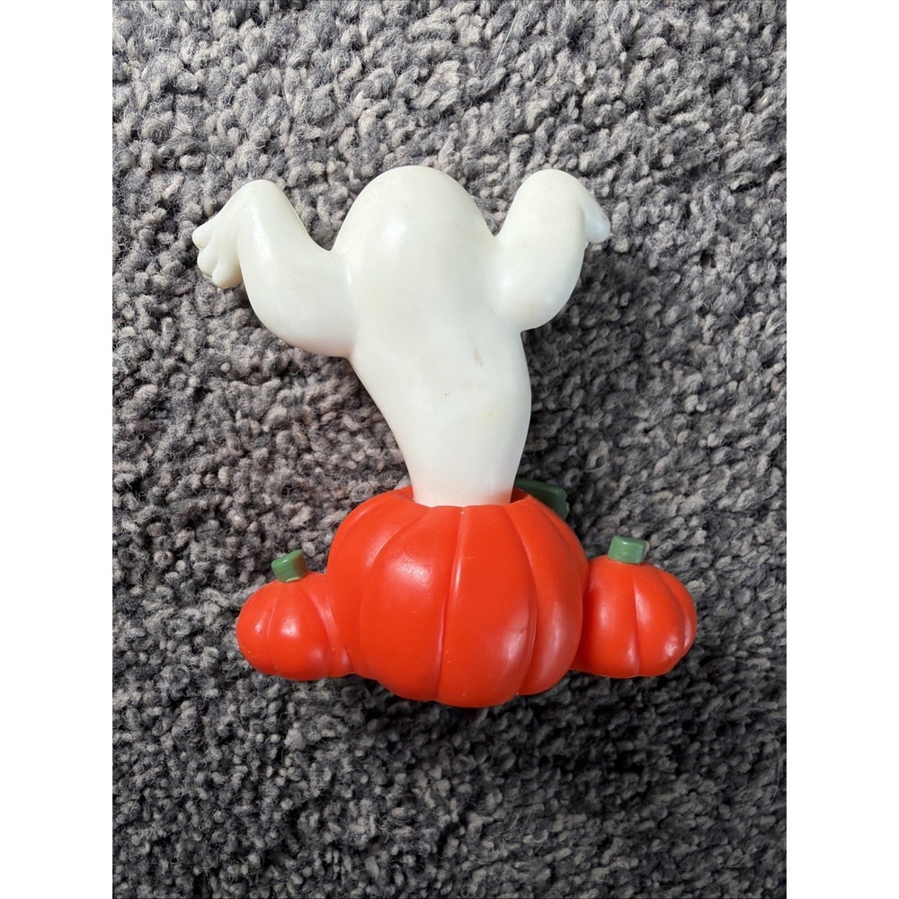 Hallmark Merry Miniature 1981 Ghost Coming Out of Jack-O-Lantern Halloween Decor - Picture 4 of 7
